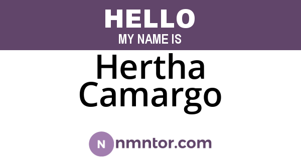Hertha Camargo