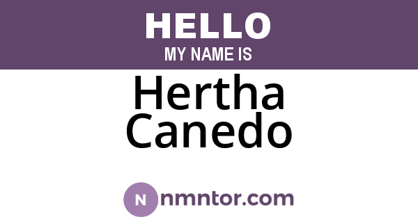 Hertha Canedo