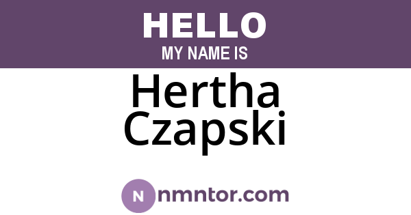 Hertha Czapski
