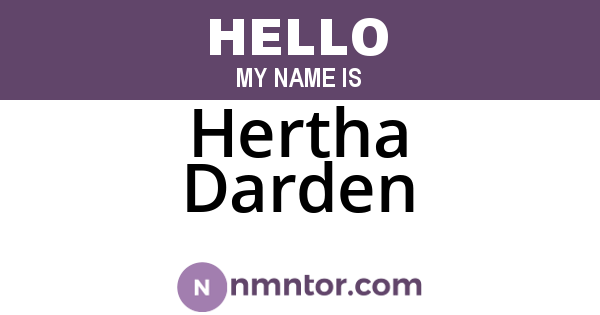 Hertha Darden