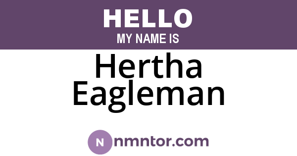 Hertha Eagleman