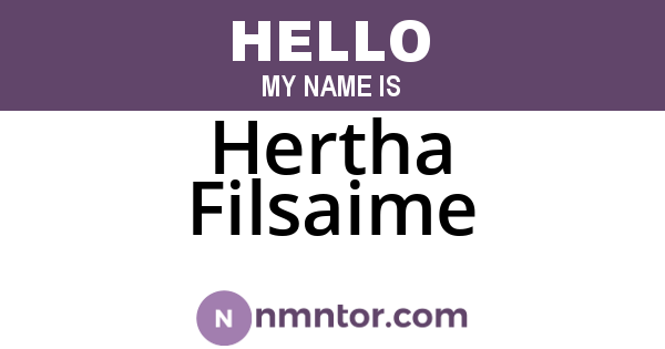 Hertha Filsaime
