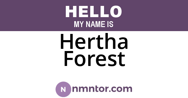 Hertha Forest