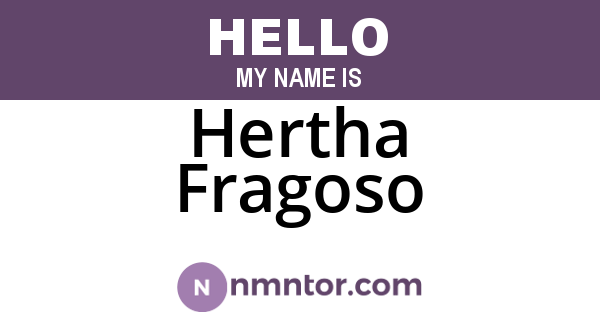 Hertha Fragoso