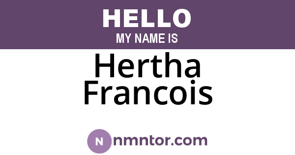 Hertha Francois