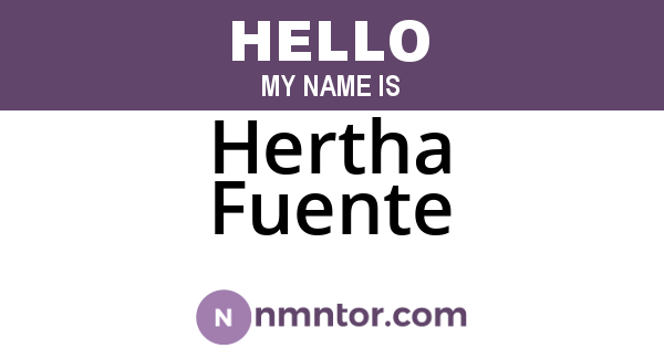 Hertha Fuente