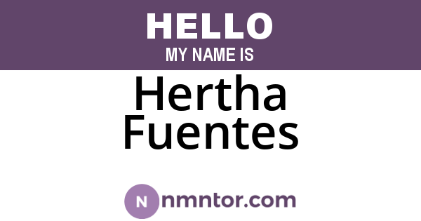 Hertha Fuentes