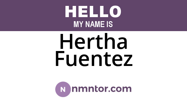 Hertha Fuentez