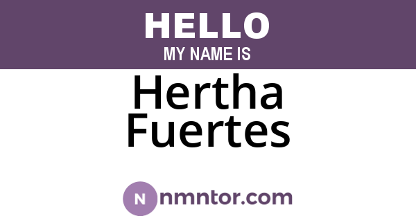 Hertha Fuertes