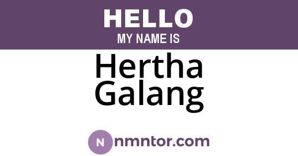 Hertha Galang