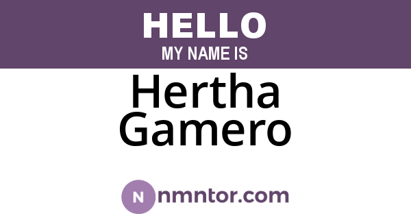 Hertha Gamero