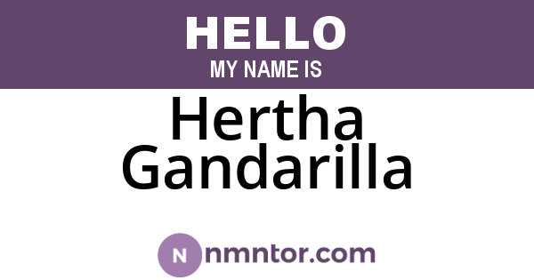 Hertha Gandarilla