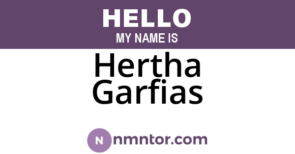 Hertha Garfias