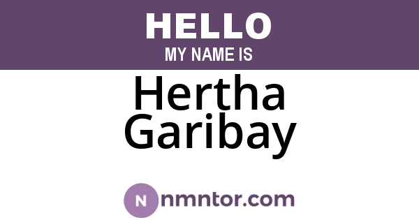 Hertha Garibay