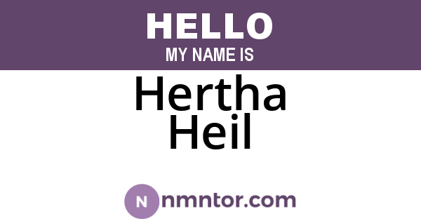Hertha Heil
