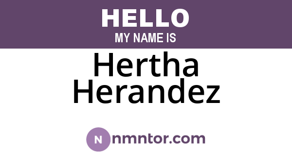 Hertha Herandez