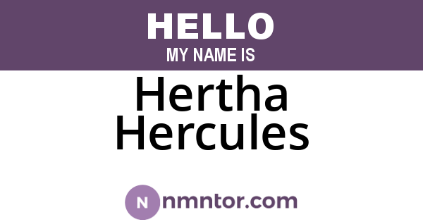 Hertha Hercules