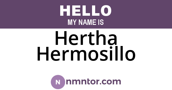 Hertha Hermosillo
