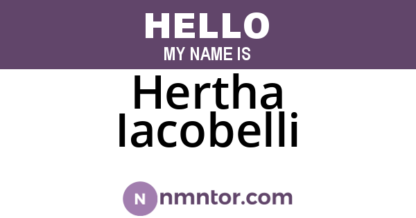 Hertha Iacobelli