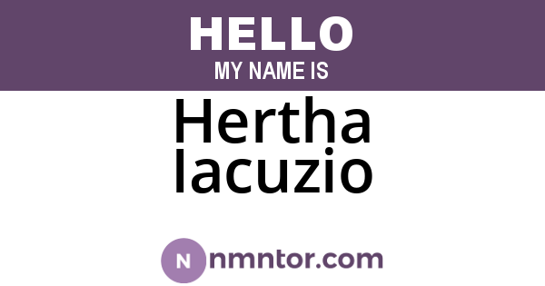 Hertha Iacuzio