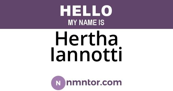 Hertha Iannotti