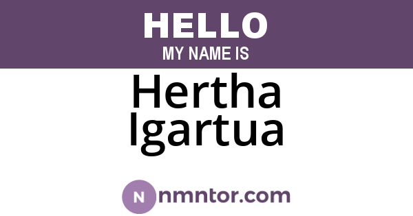 Hertha Igartua