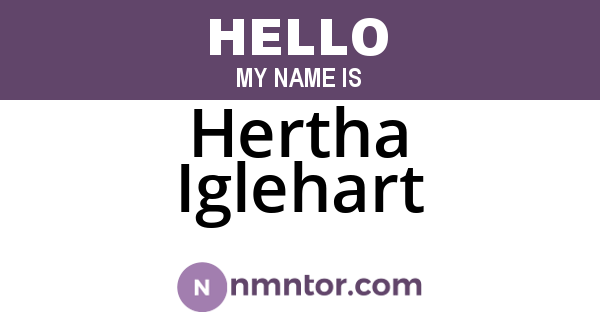 Hertha Iglehart