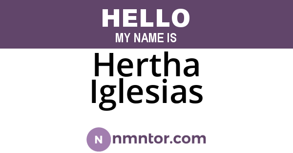 Hertha Iglesias
