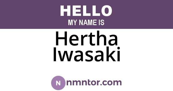 Hertha Iwasaki