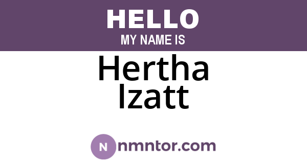 Hertha Izatt