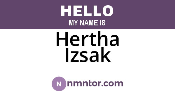 Hertha Izsak