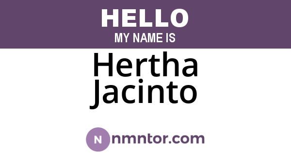 Hertha Jacinto