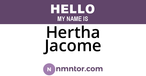 Hertha Jacome