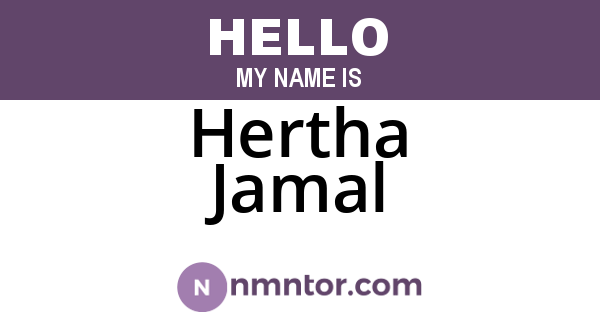Hertha Jamal