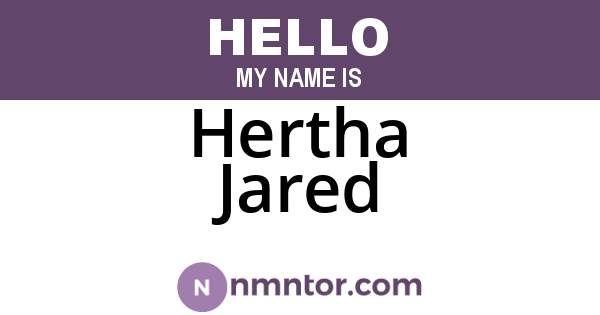 Hertha Jared