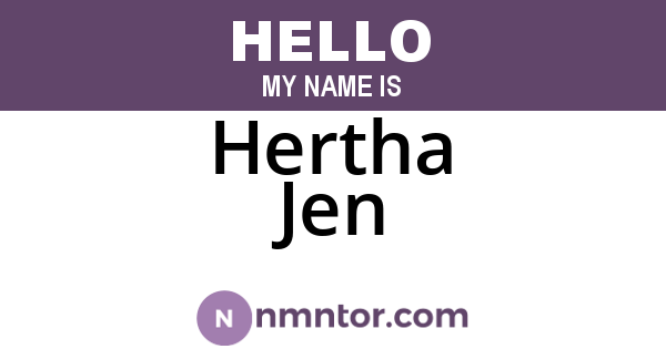 Hertha Jen