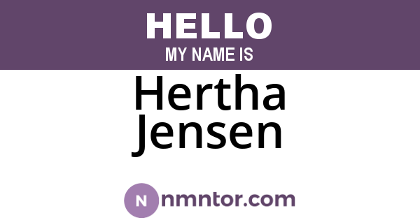 Hertha Jensen
