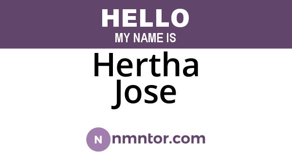 Hertha Jose