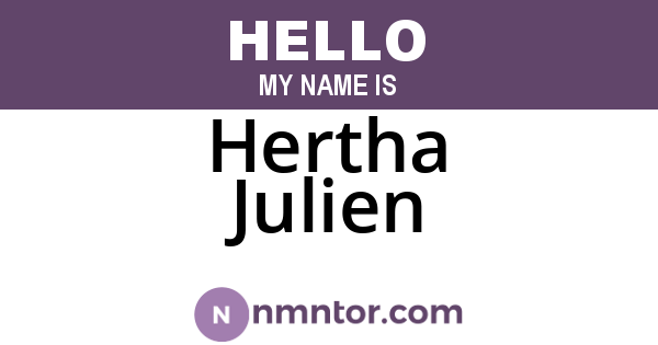 Hertha Julien