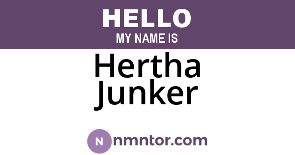 Hertha Junker