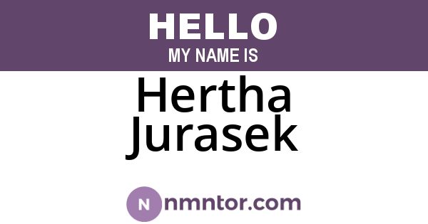 Hertha Jurasek