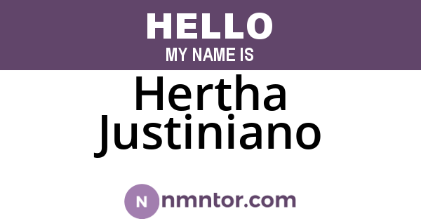 Hertha Justiniano