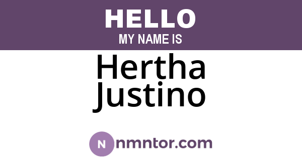 Hertha Justino