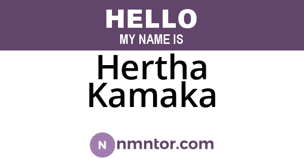 Hertha Kamaka