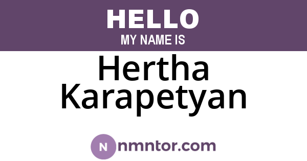 Hertha Karapetyan