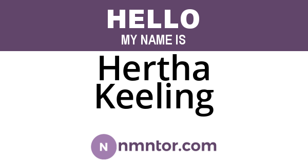 Hertha Keeling