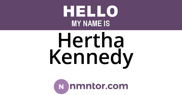 Hertha Kennedy