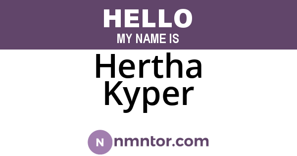 Hertha Kyper