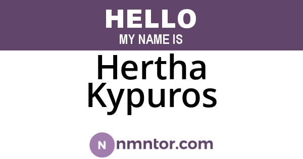 Hertha Kypuros