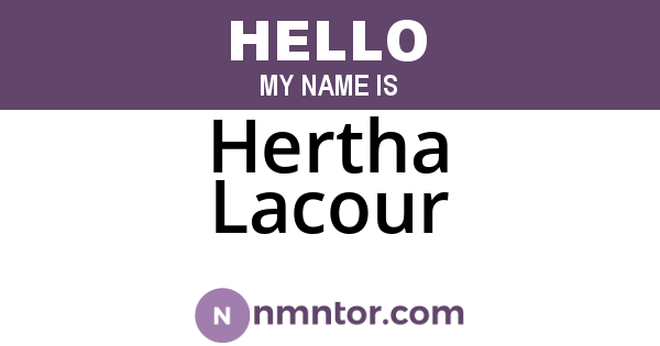 Hertha Lacour